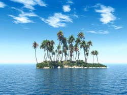 Blue Seaside landscape series wallpaper